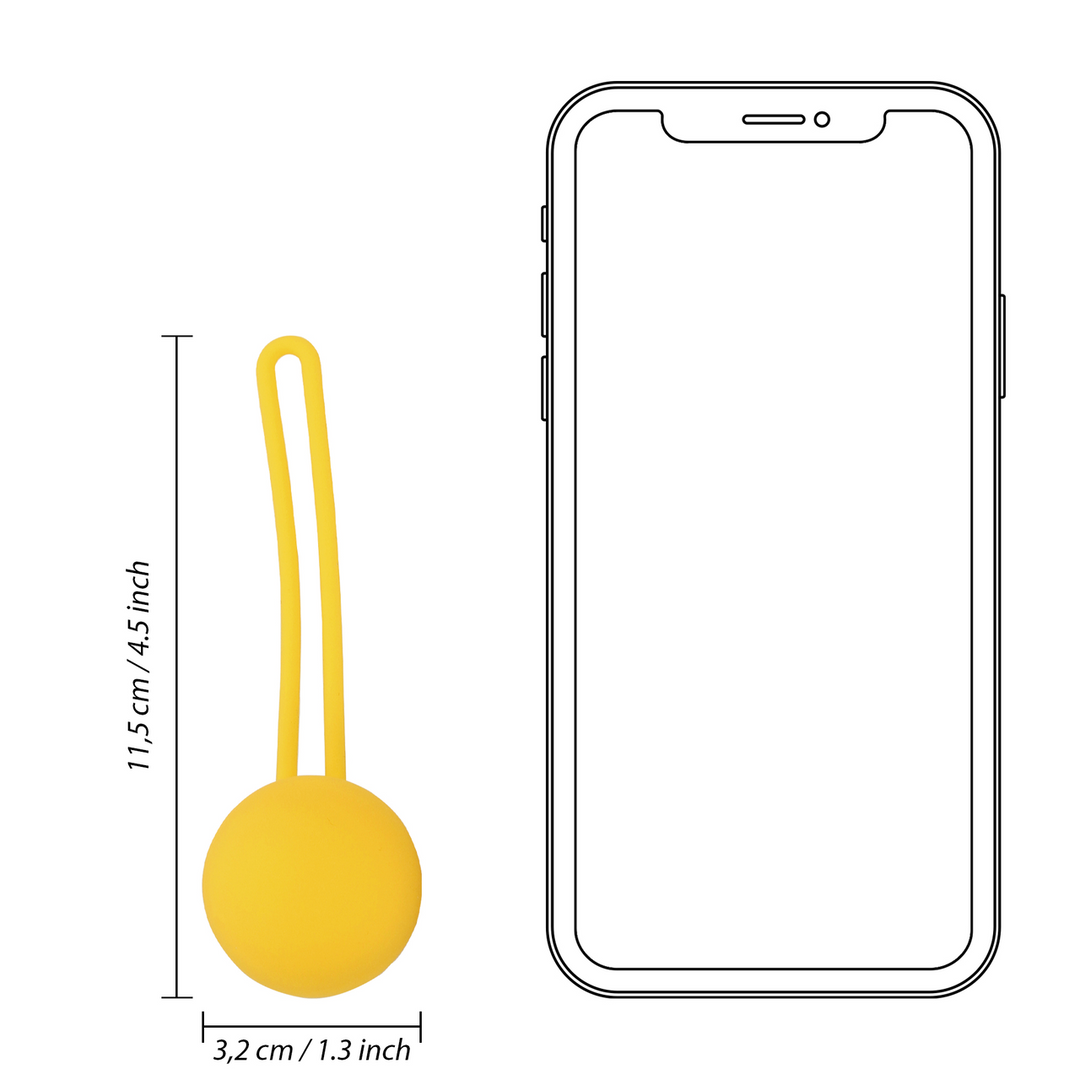 Kegel Ball Exercise Set - Lemonade Yellow - Image 8