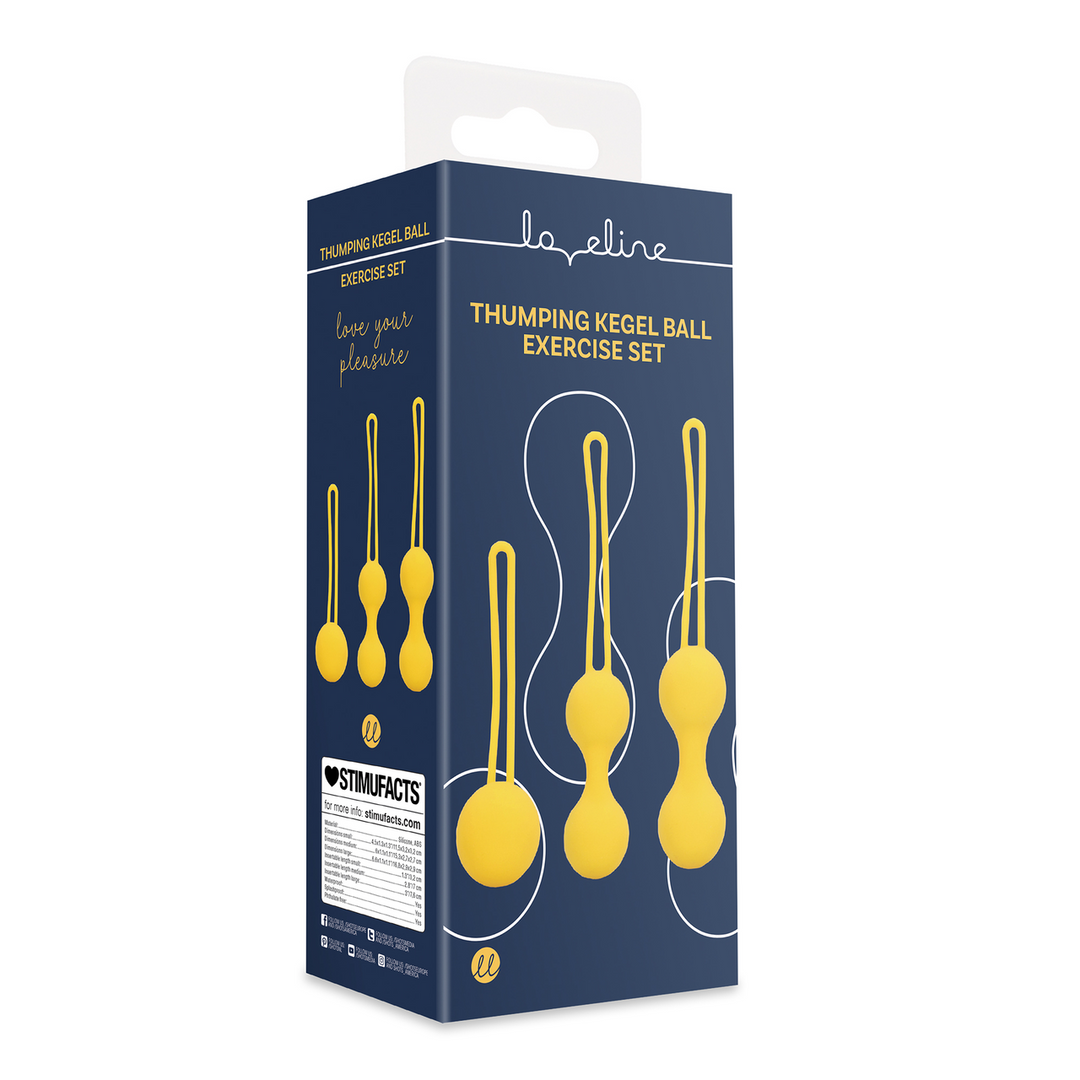 Kegel Ball Exercise Set - Lemonade Yellow - Image 2