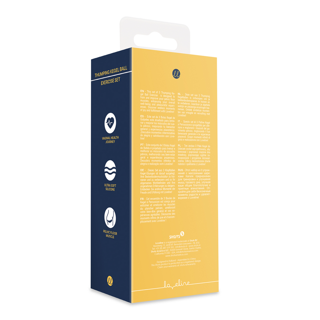 Kegel Ball Exercise Set - Lemonade Yellow - Image 3