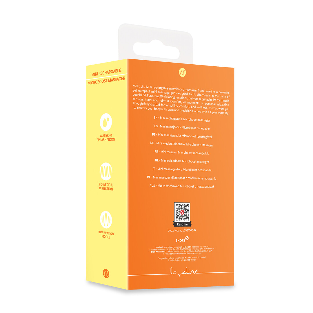 Mini Rechargable Microboost Massager - Orange - Image 3