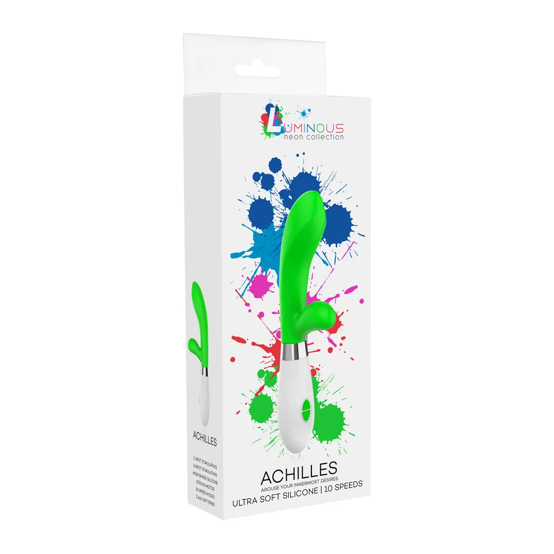 Achilles - Ultra Soft Silicone - 10 Speeds - Green - green
