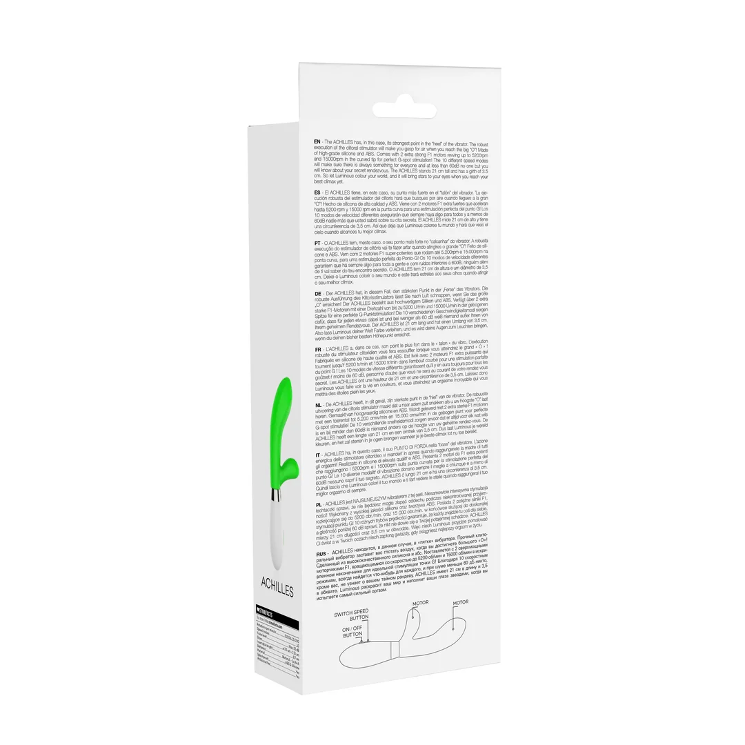 Achilles - Ultra Soft Silicone - 10 Speeds - Green