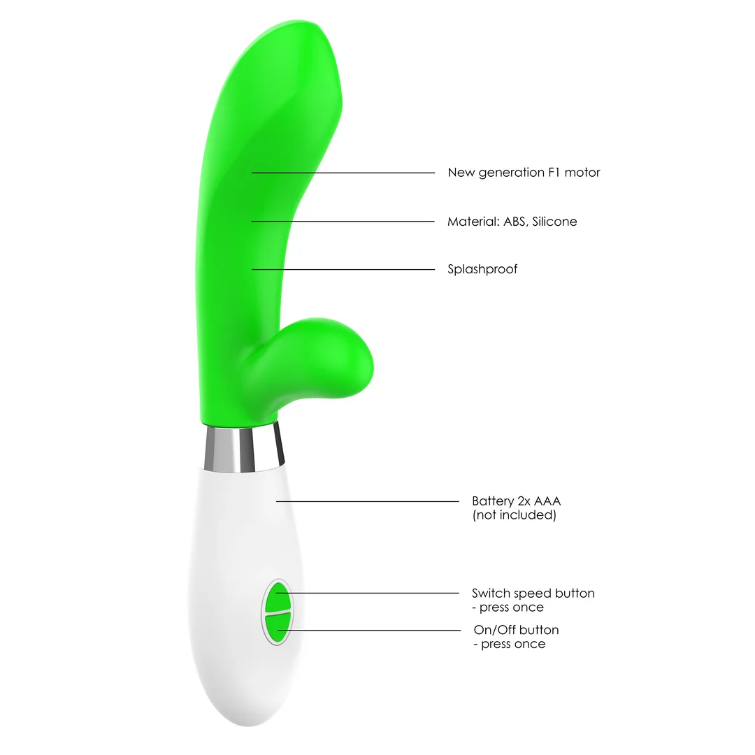 Achilles - Ultra Soft Silicone - 10 Speeds - Green