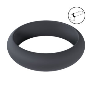 Wide O Silicone Cockring - S - 30mm - Black