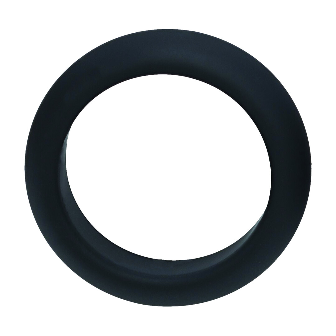 Wide O Silicone Cockring - S - 30mm - Black - Image 4