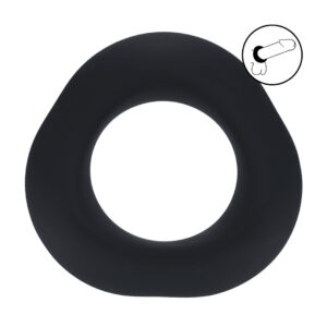 Ergo Liquid Silicone Cockring - Black
