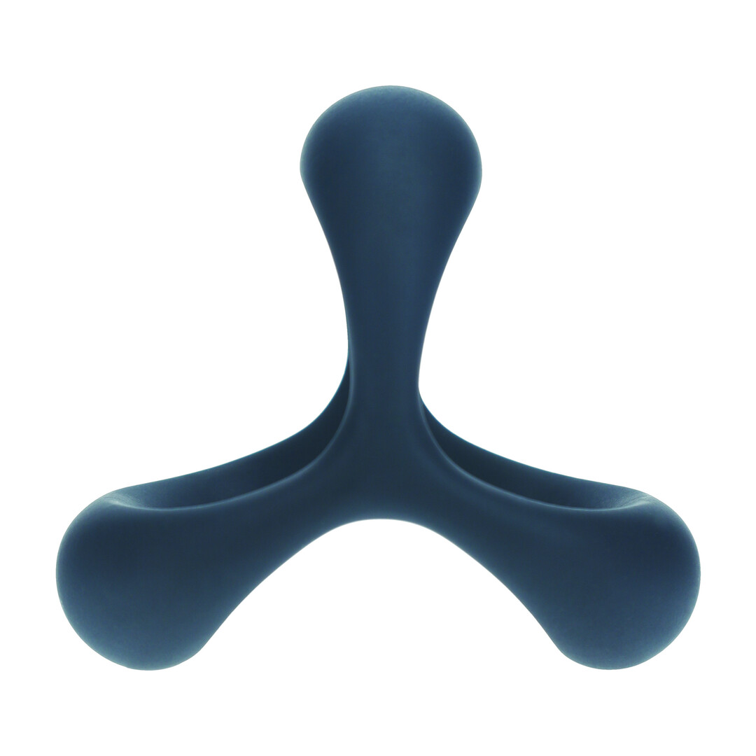 Tri O Ergo Silicone Cockring - Black - Image 4