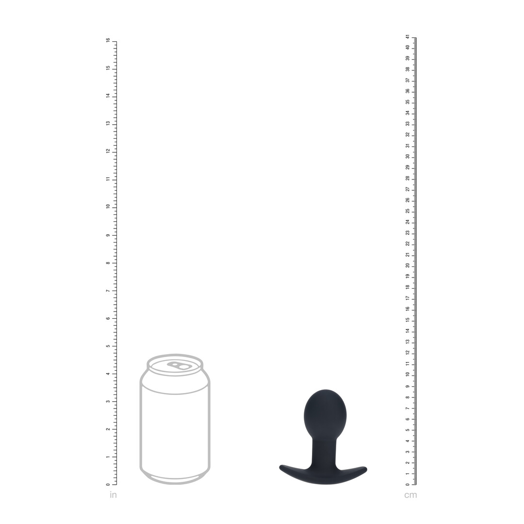 Single Bulb Vibrating Silicone Anal Plug - Black - Image 8