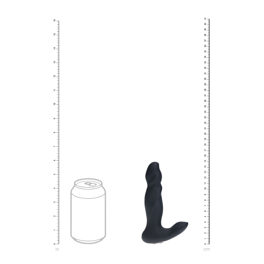 Vibrating and Thrusting Silicone Prostate Massager - Black - Image 8
