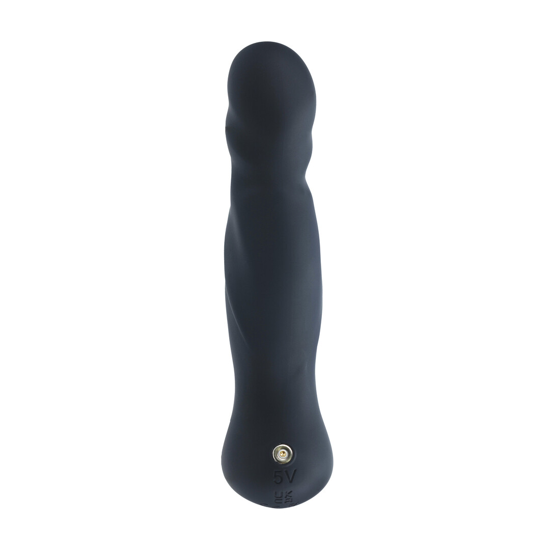 Vibrating and Thrusting Silicone Prostate Massager - Black - Image 4
