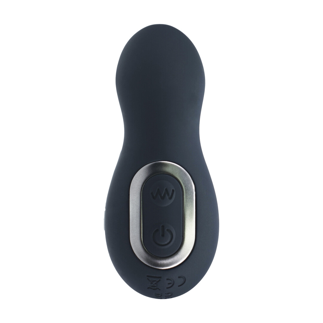 Vibrating and Thrusting Silicone Prostate Massager - Black - Image 5