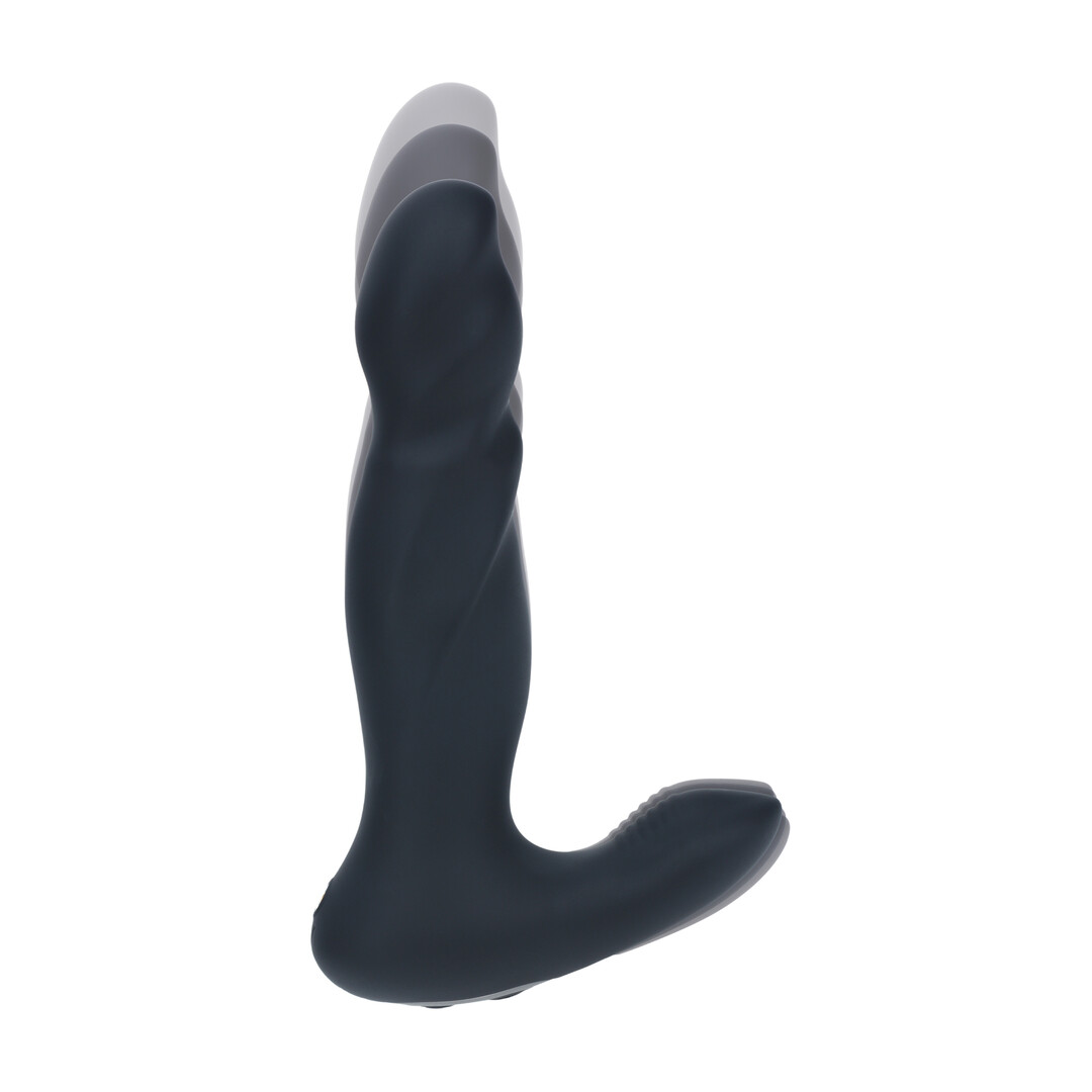 Vibrating and Thrusting Silicone Prostate Massager - Black - Image 7