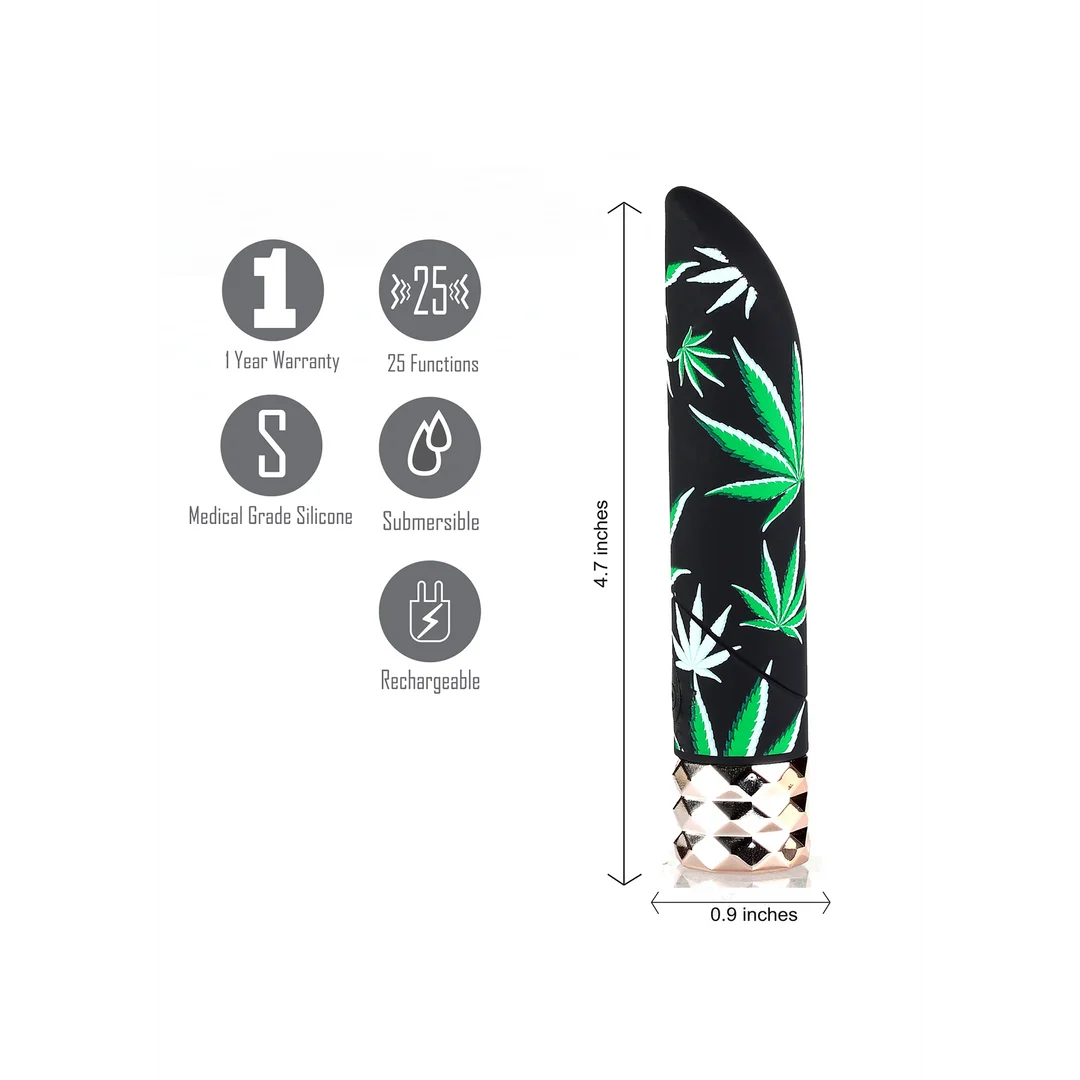 Jane - Leaf Pattern Black