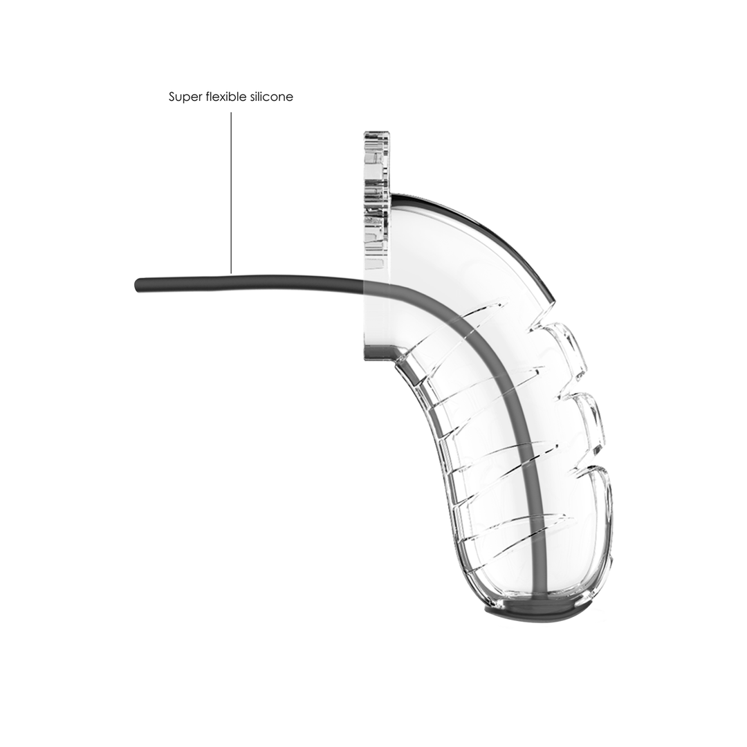 Model 16 Chastity Cock Cage with Urethral Sounding - 4.5 / 11,5 cm - Image 4
