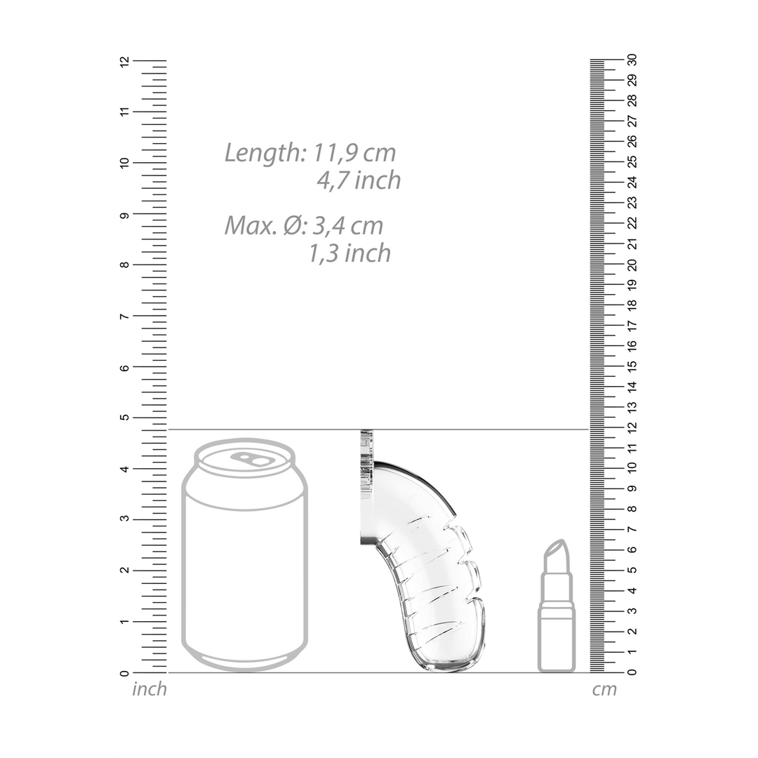 Model 16 Chastity Cock Cage with Urethral Sounding - 4.5 / 11,5 cm - Image 6
