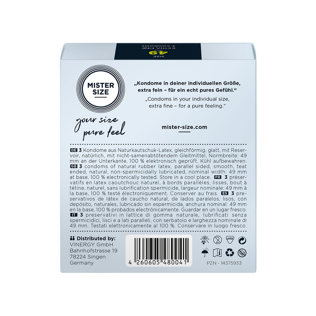 Pure Feel - Condoms 49 mm - 3 Pack - Image 2