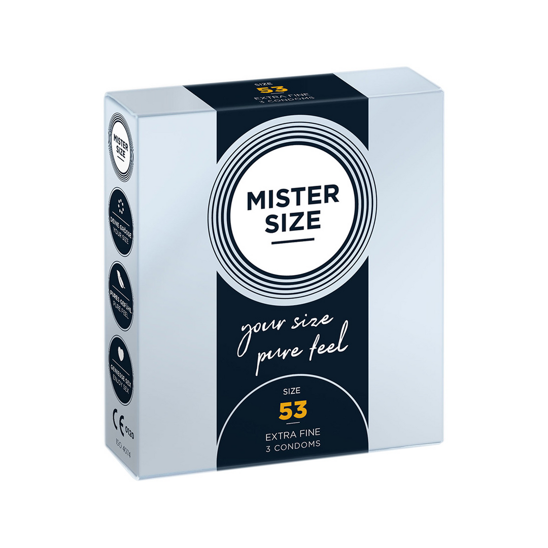 Pure Feel - Condoms 53 mm - 3 Pack