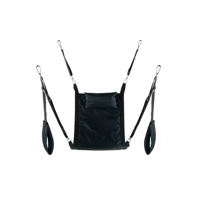 Rectangular canvas sling - 4 points - Full set - Black