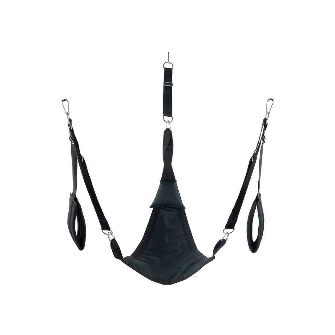 Triangle canvas sling - 3 or 4 points - Full set - Black