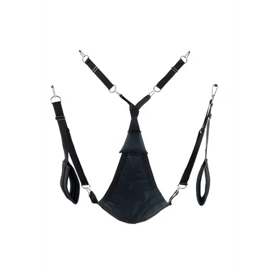 Triangle canvas sling - 3 or 4 points - Full set - Black