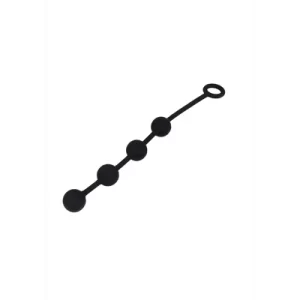 EXCITE Medium Silicone Anal Beads - Black