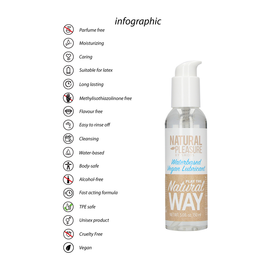 Vegan Waterbased Lubricant - 5 fl oz / 150 ml - Image 2