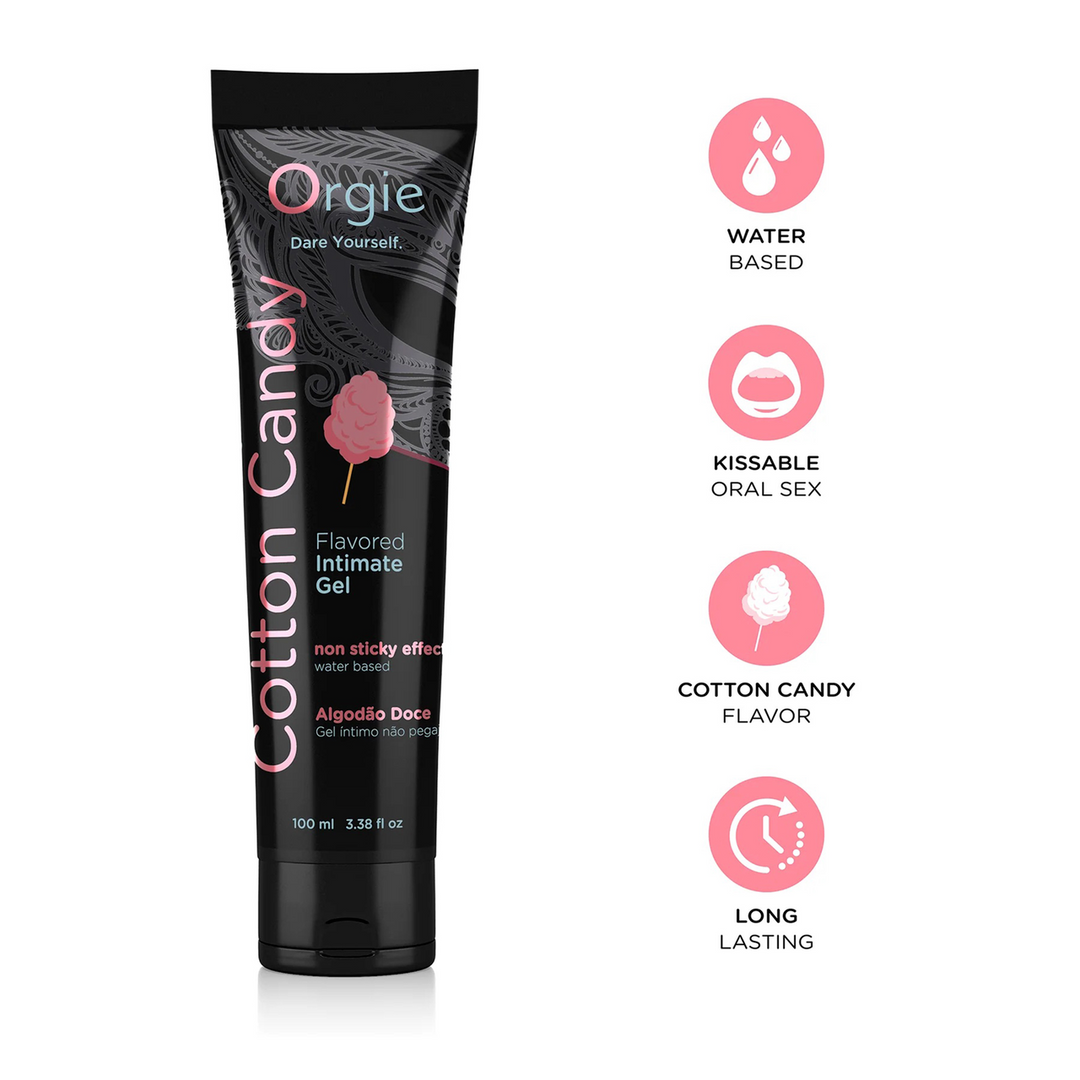 Lube Tube Cotton Candy - Waterbased Lubricant - 3 fl oz / 100 ml - Image 2
