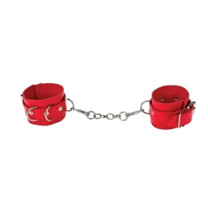 Leather Cuffs - Red