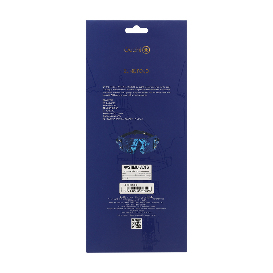 Florence Collection - Blindfold - Blue - Image 3
