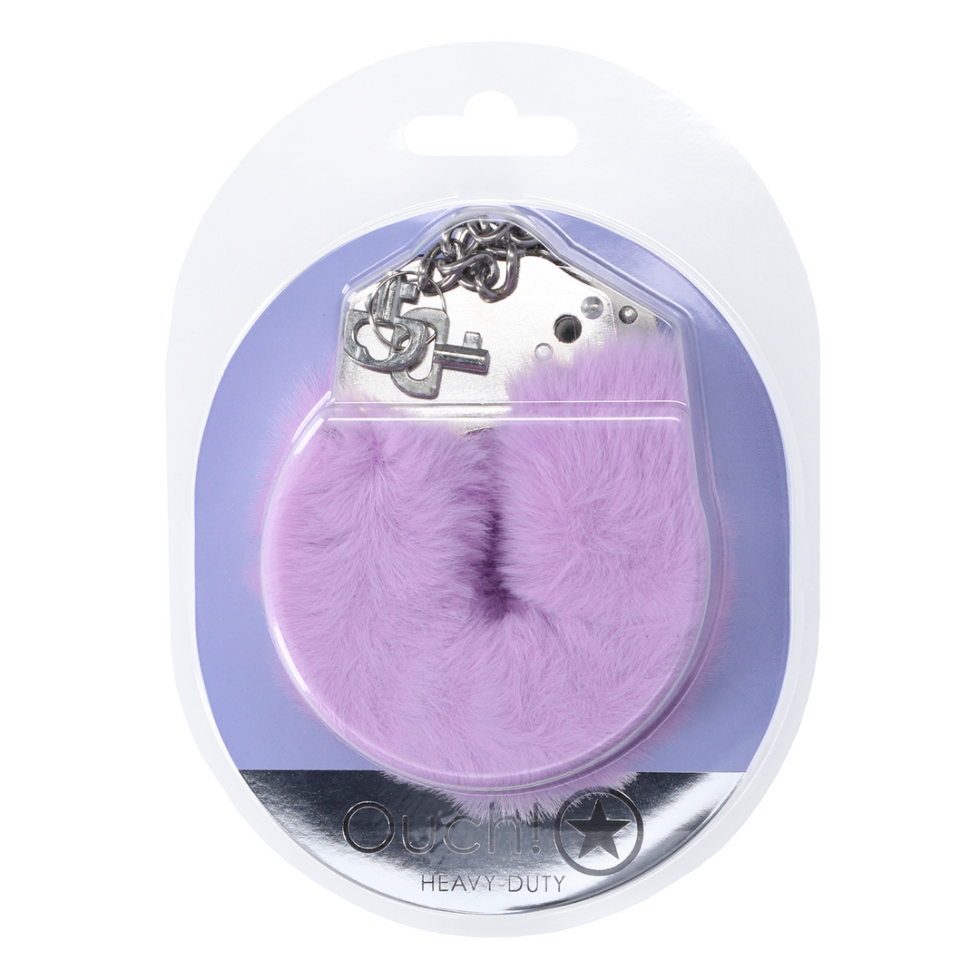 Heavy-duty Fluffy Handcuffs - Lavender - Image 2