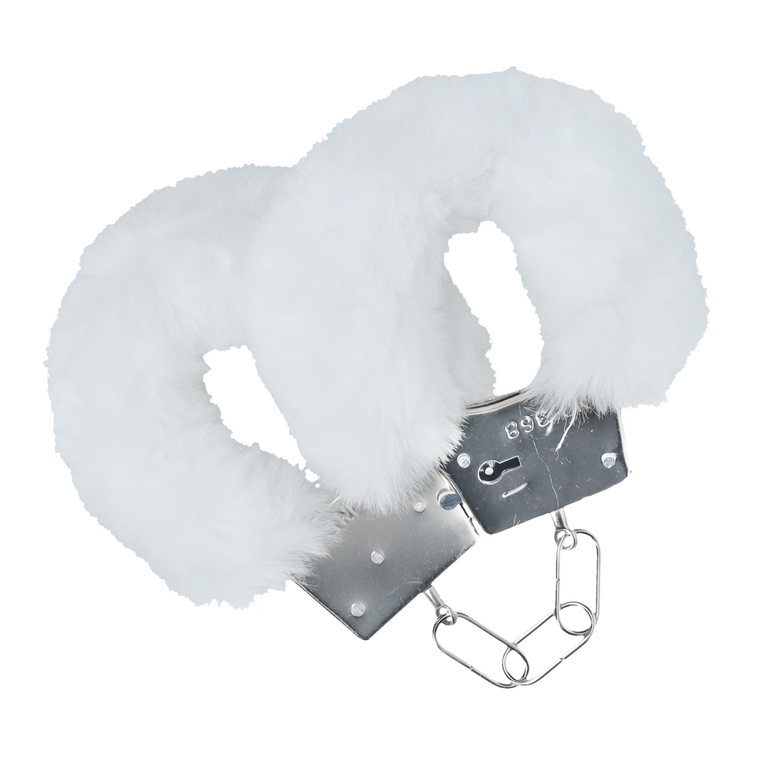 Classic Fluffy Handcuffs - White - Image 3