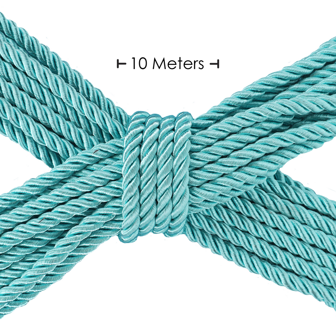 Polyester Bondage Rope - 32.8 ft / 10 m - Blue - Image 2
