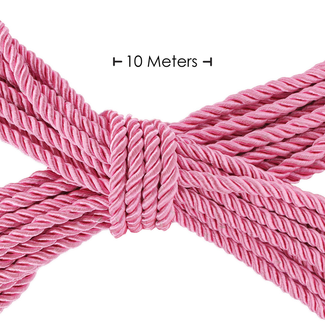 Polyester Bondage Rope - 32.8 ft / 10 m - Pink - Image 2