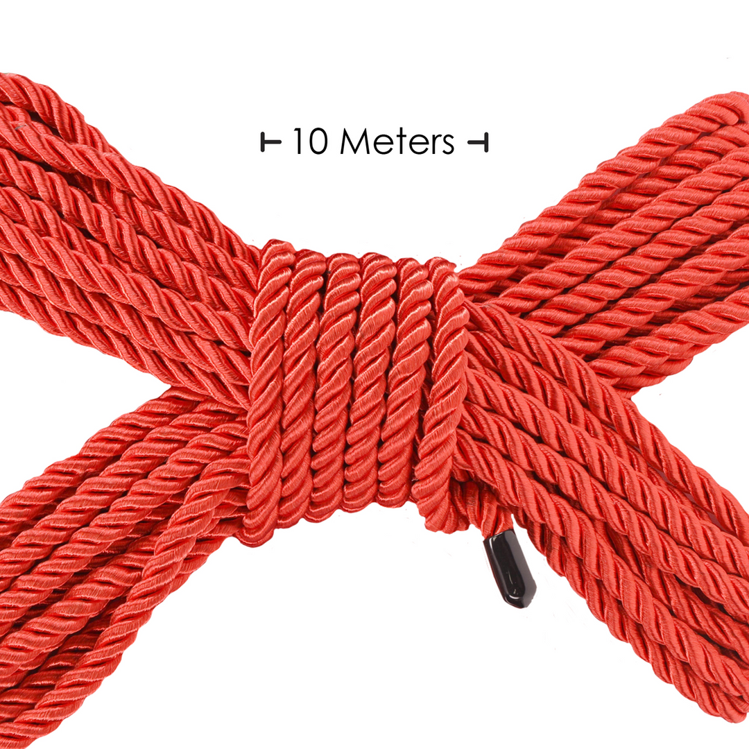 Polyester Bondage Rope - 32.8 ft / 10 m - Red - Image 2