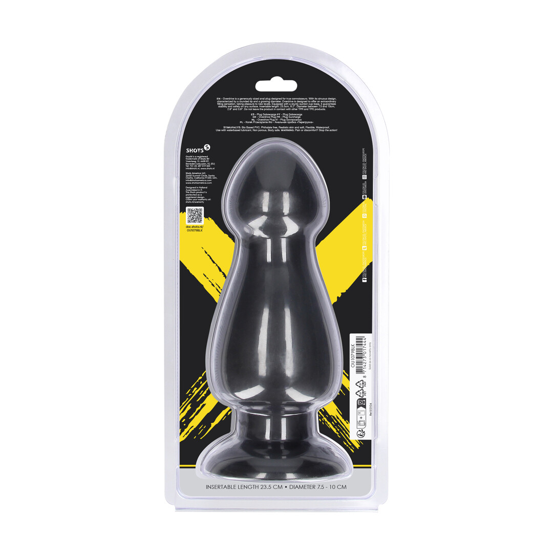 Overdrive - Anal Plug - 1265 gr / 23,5 cm - Black - Image 3