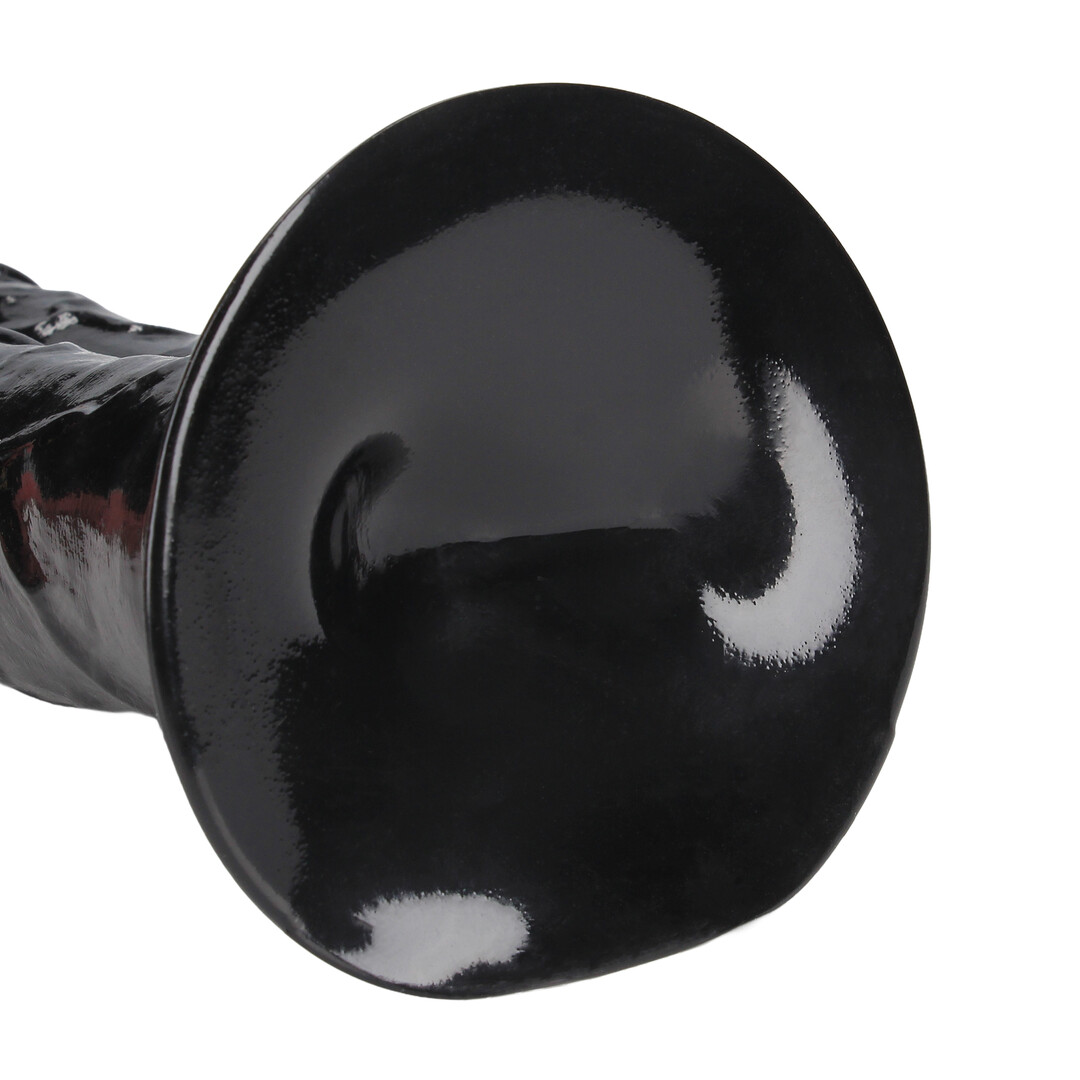 Double Titan - Realistic Double Dildo - 824 gr / 24,5 cm - Black - Image 6