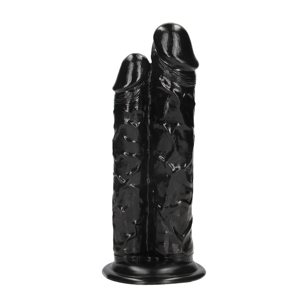 Double Titan - Realistic Double Dildo - 824 gr / 24,5 cm - Black - Image 4