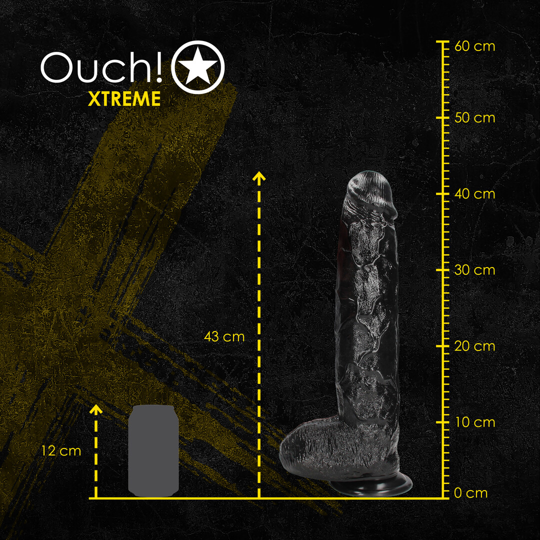 Realistic Giant - Realistic Dildo -2581 gr / 32 cm - Black - Image 8