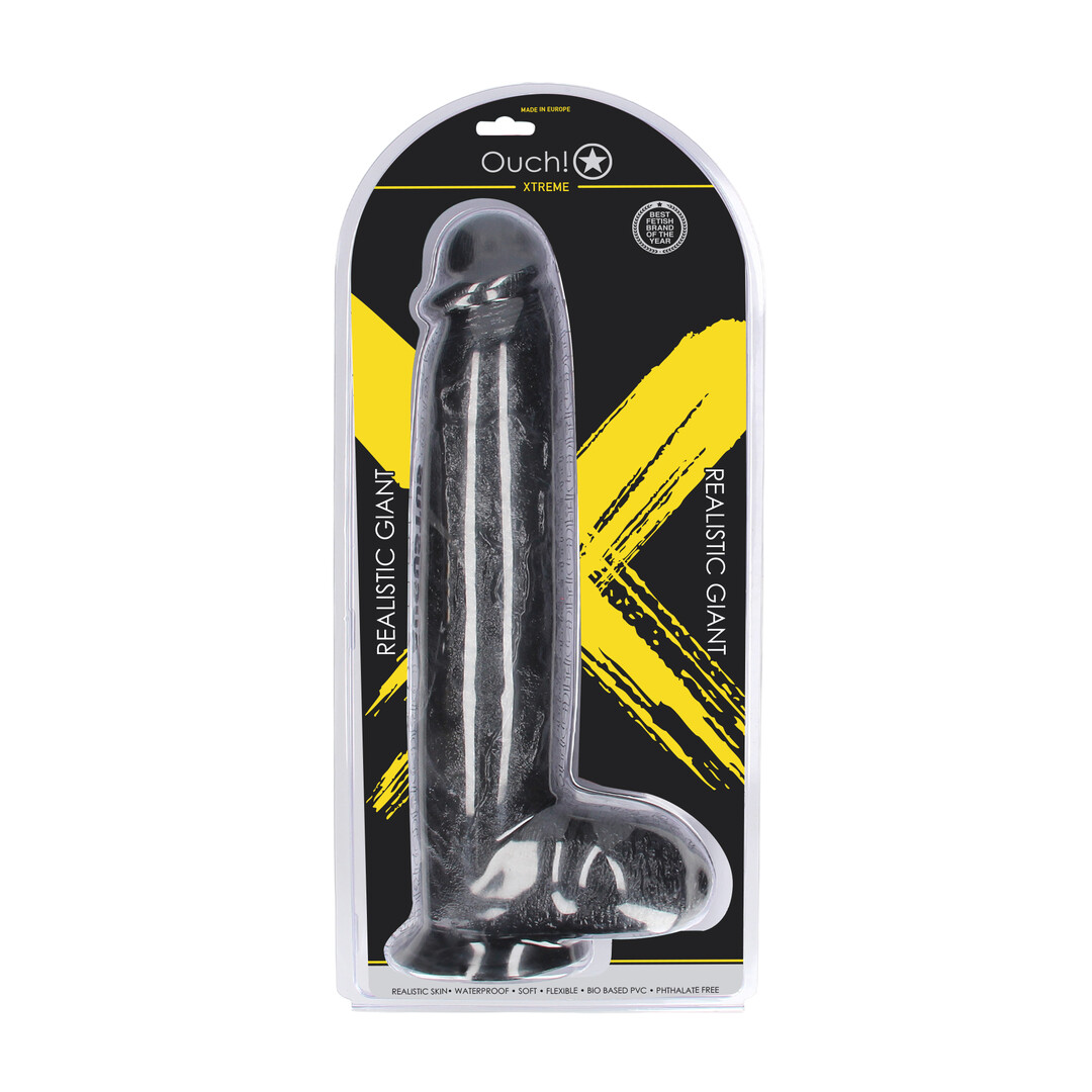 Realistic Giant - Realistic Dildo -2581 gr / 32 cm - Black - Image 2
