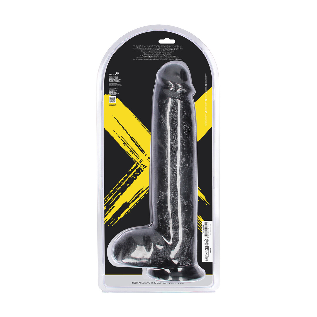 Realistic Giant - Realistic Dildo -2581 gr / 32 cm - Black - Image 3