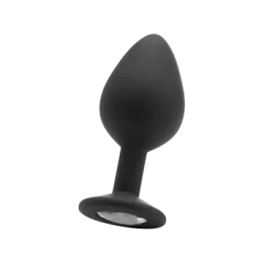 Large Diamond Butt Plug - Black