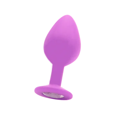 Large Diamond Butt Plug - Purple
