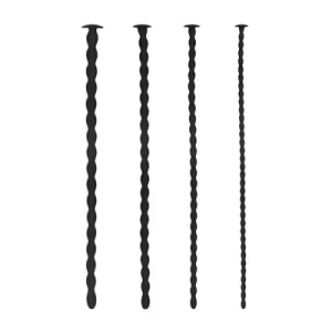 Silicone Spiral Screw Plug Set - Advanced Urethral Sounding - Bl