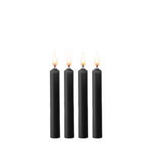 Teasing Wax Candles - 4 Pieces - Black