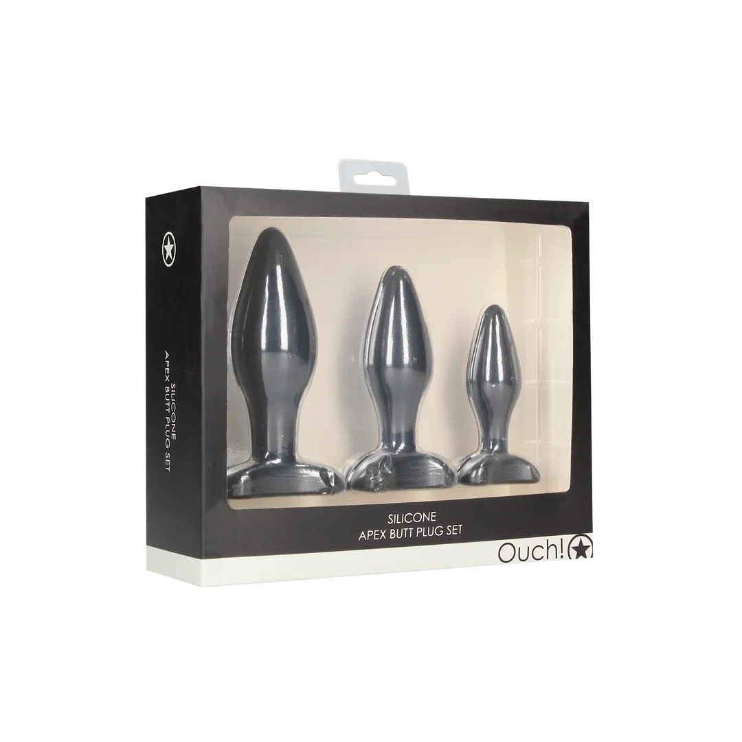 Apex Butt Plug Set - Black