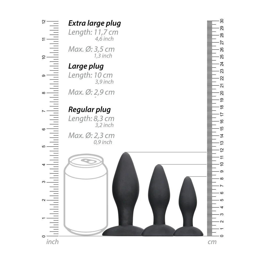 Apex Butt Plug Set - Black