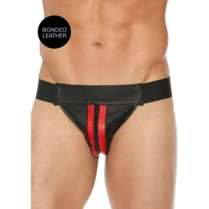 Plain Front With Zip Jock - L/XL - Red