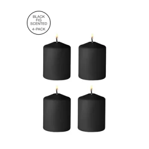 Tease Candles - Disobedient Smell - 4 Pieces - Black