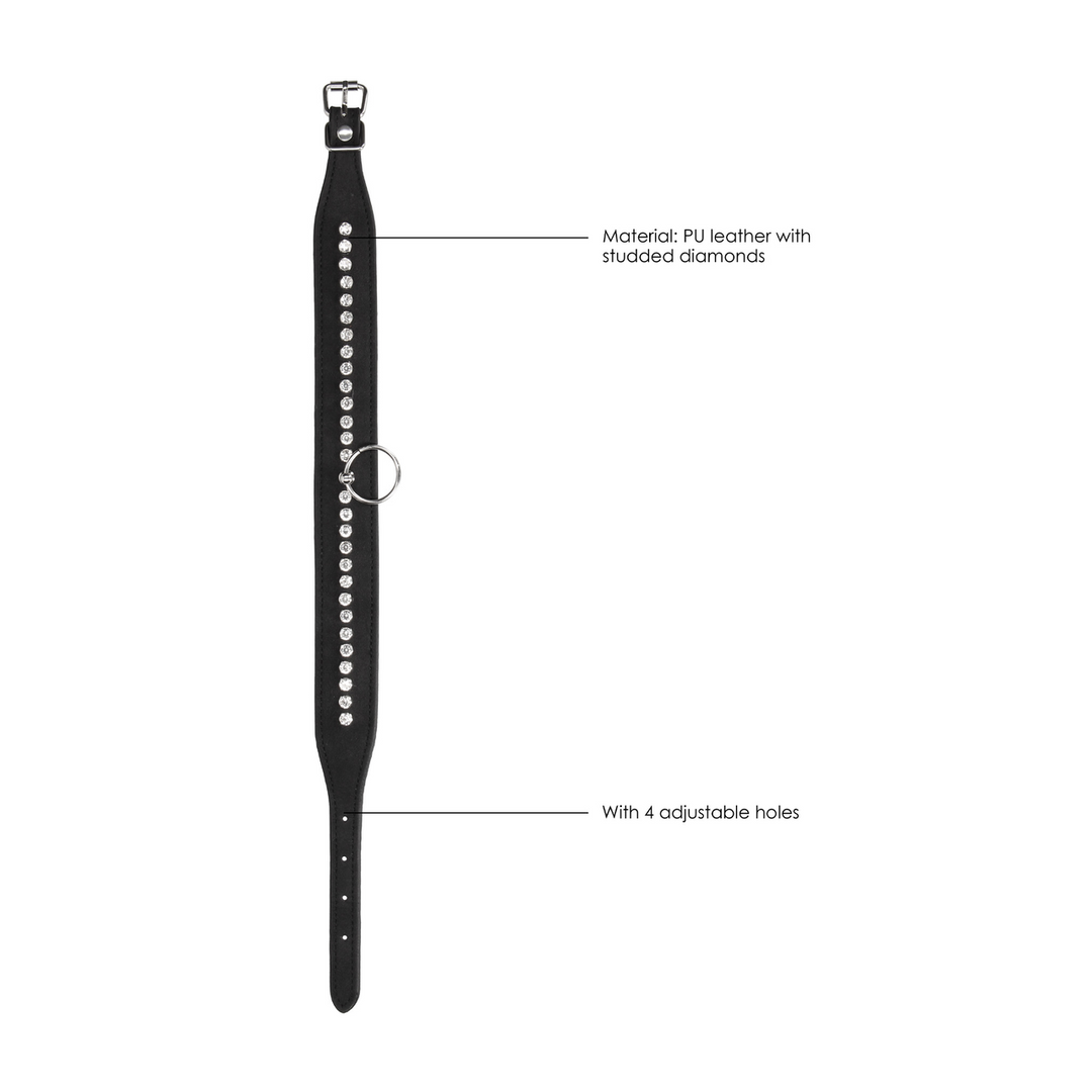 Diamond Studded Collar with Leash - Image 6