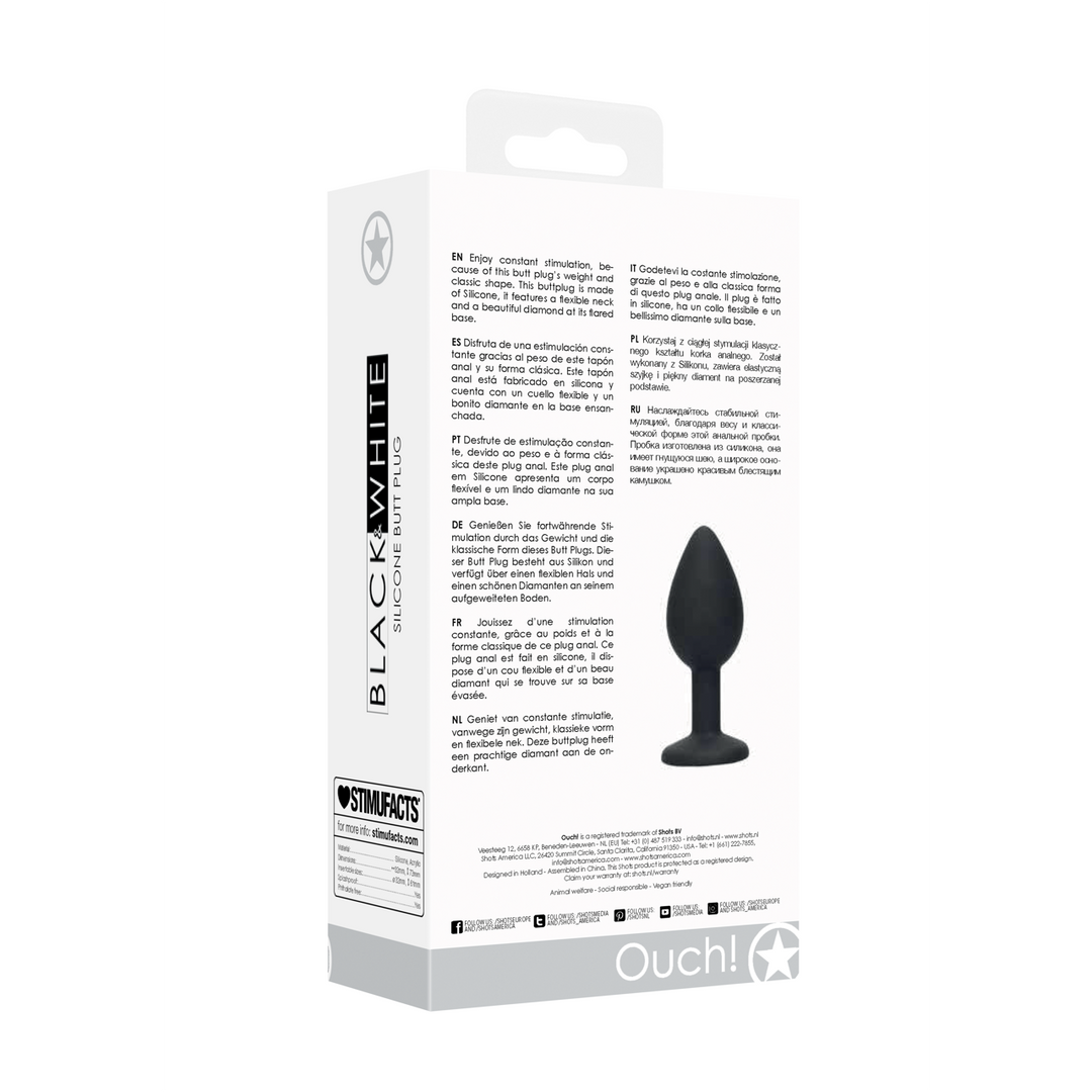 Silicone Butt Plug with Removable Jewelry - Image 3